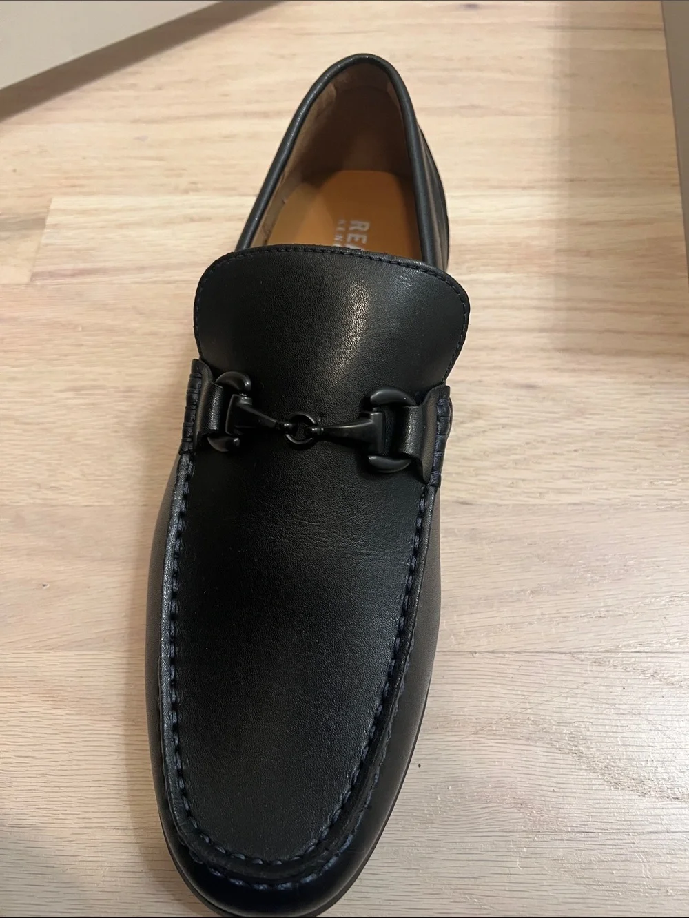 Kenneth Cole Reaction Black Leather Bit Loafers